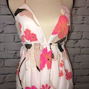 Express size M ruched babydoll cami